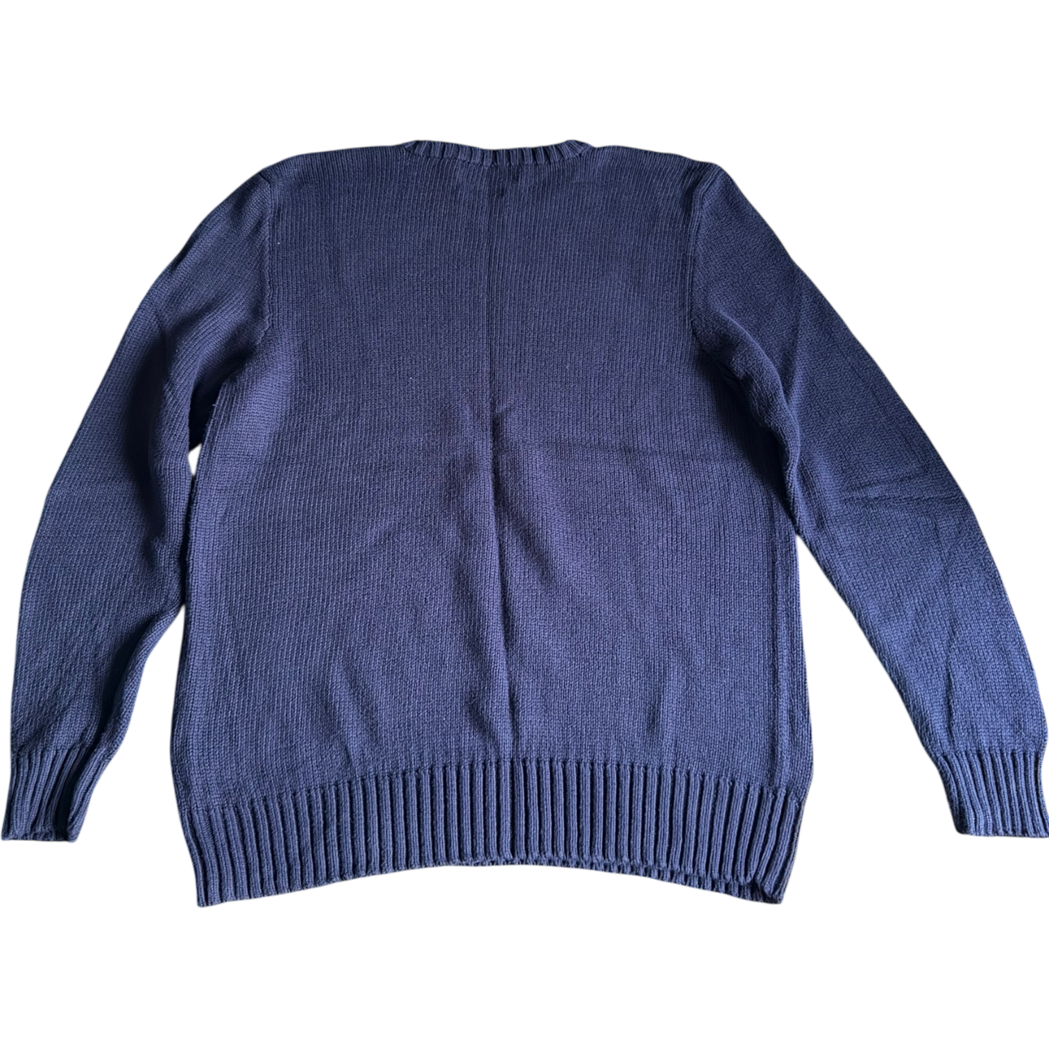 Pull Ralph Lauren Col Rond Bleu Marine (M)