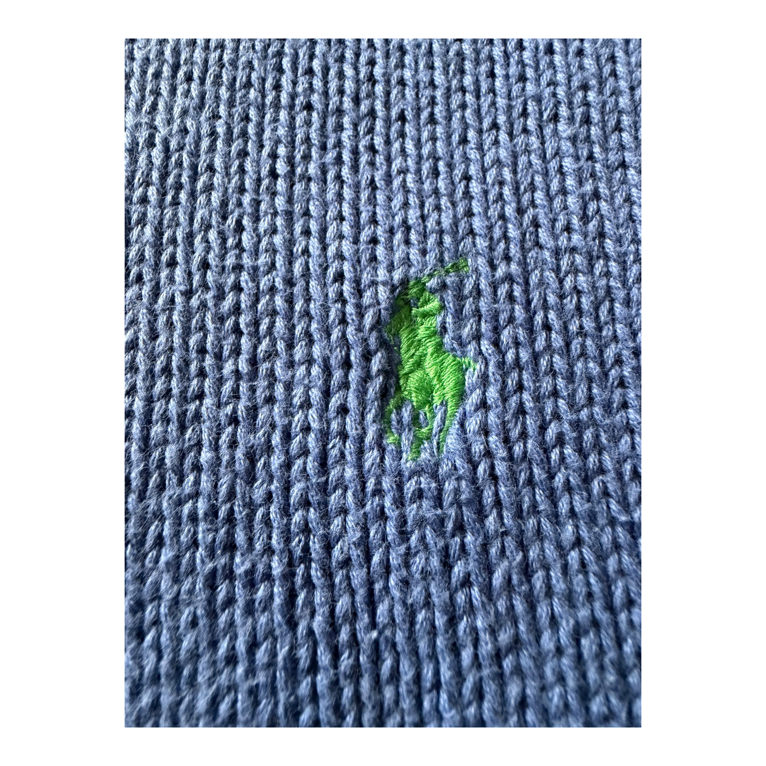 Pull Ralph Lauren Bleu Logo Vert (XL)