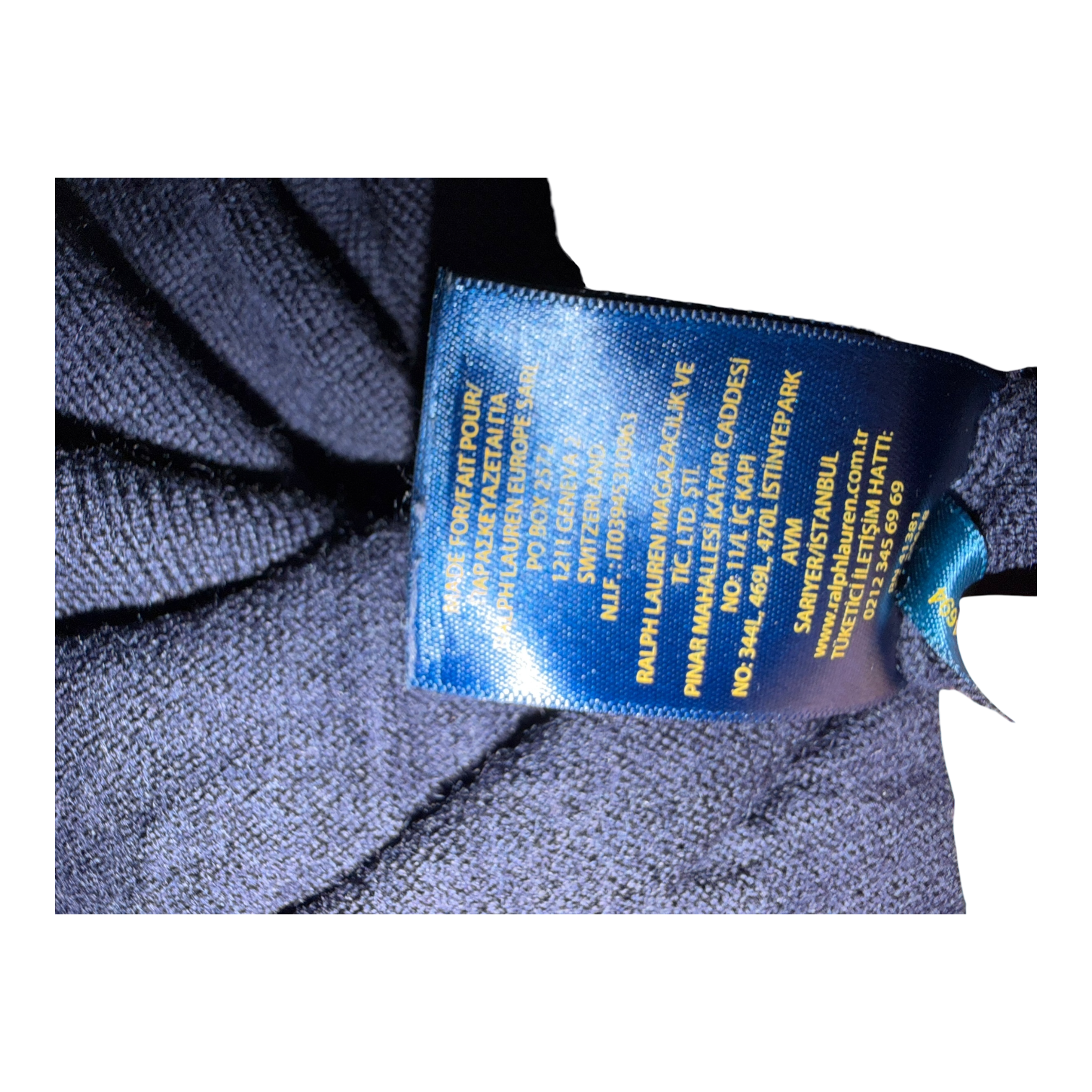 Pull Ralph Lauren Bleu Marine (XL)