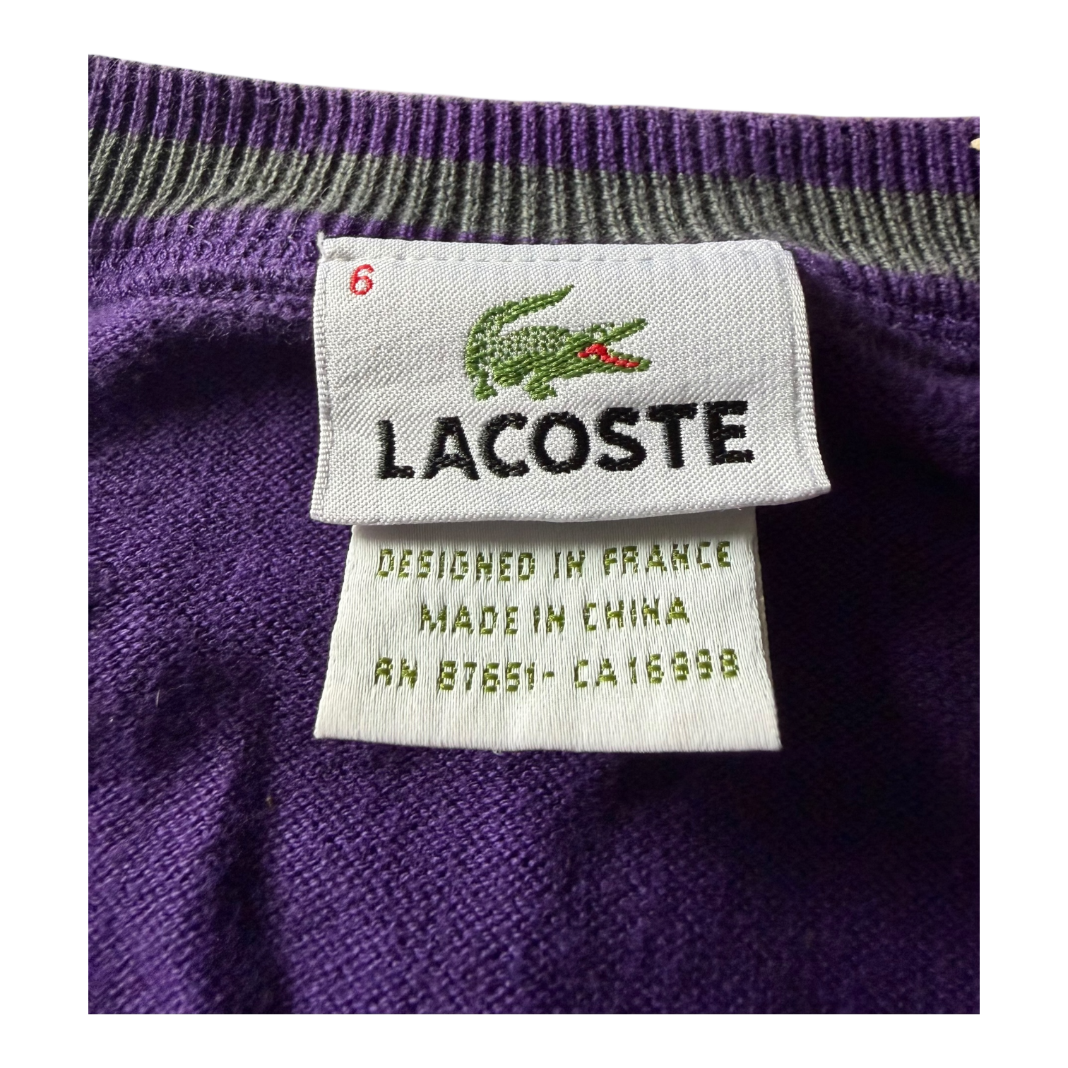 Pull Lacoste Violet (XL)