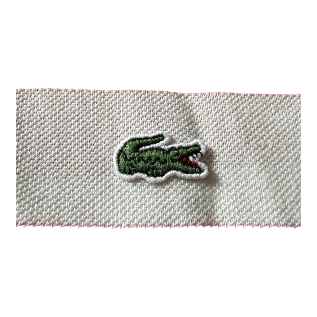 Polo Lacoste Rayé Blanc/Rouge (M)