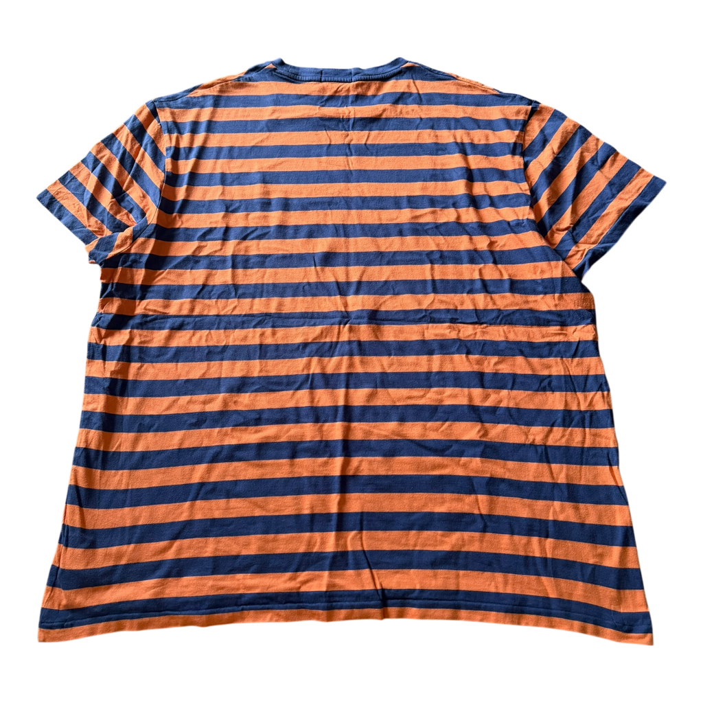 T-Shirt Ralph Lauren Rayé Orange/Bleu (XL)