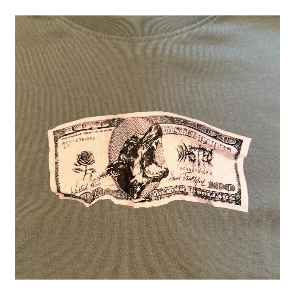T-Shirt Wasted Cash Kaki (M)