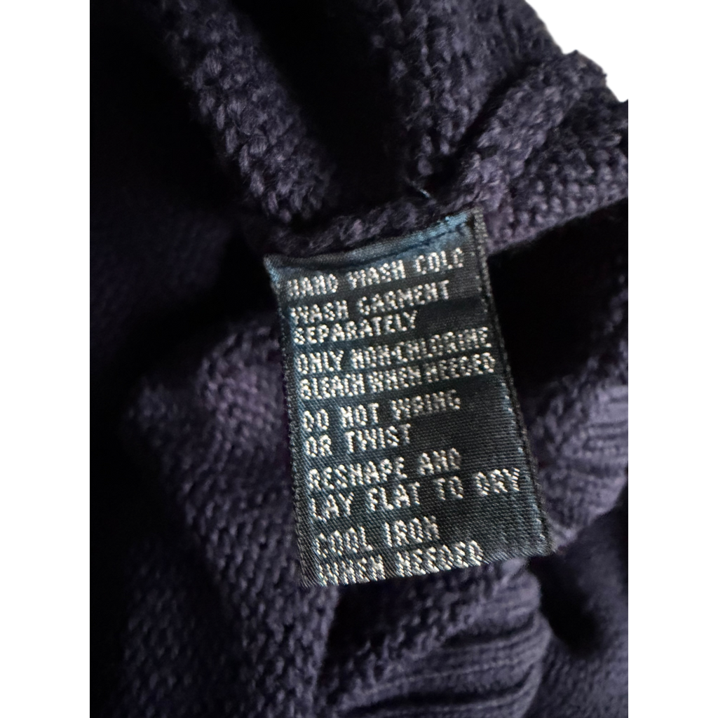 Pull Ralph Lauren Col Rond Bleu Marine (M)