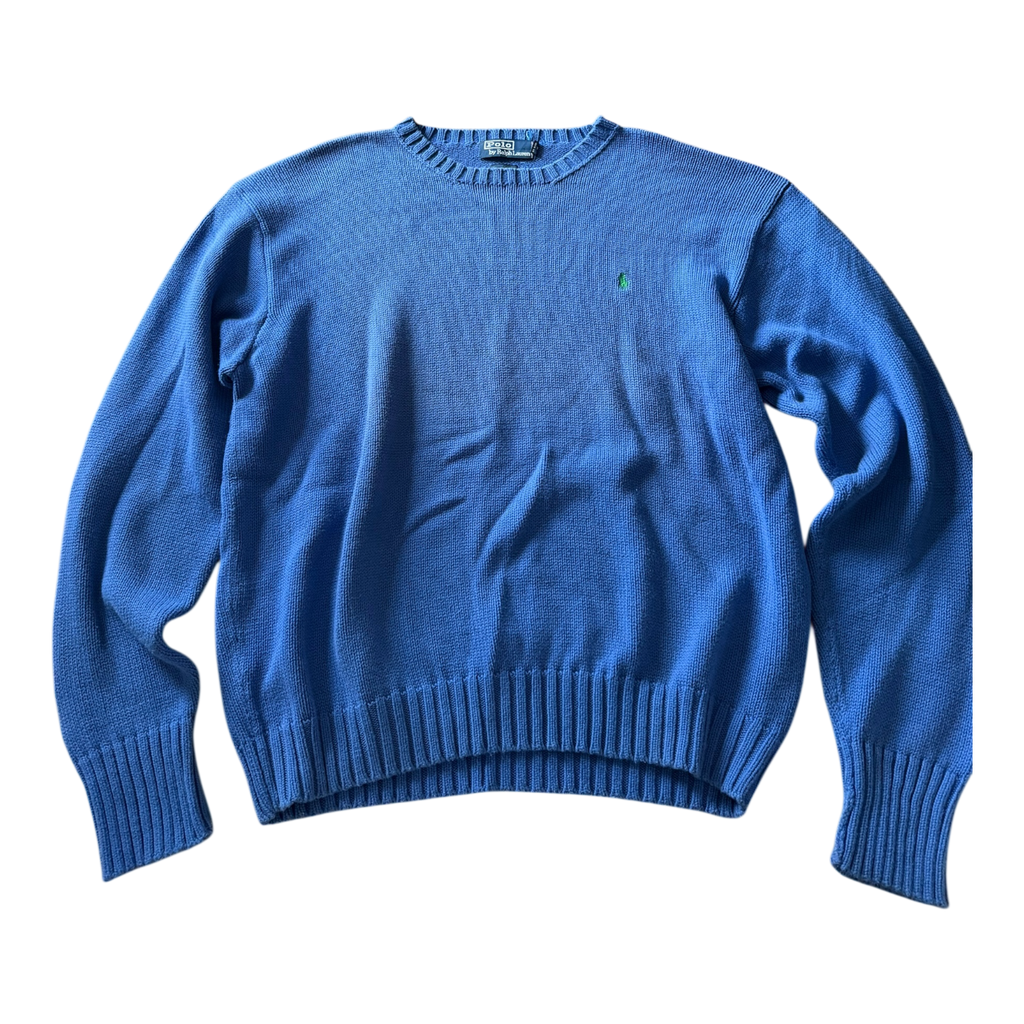 Pull Ralph Lauren Bleu Logo Vert (XL)