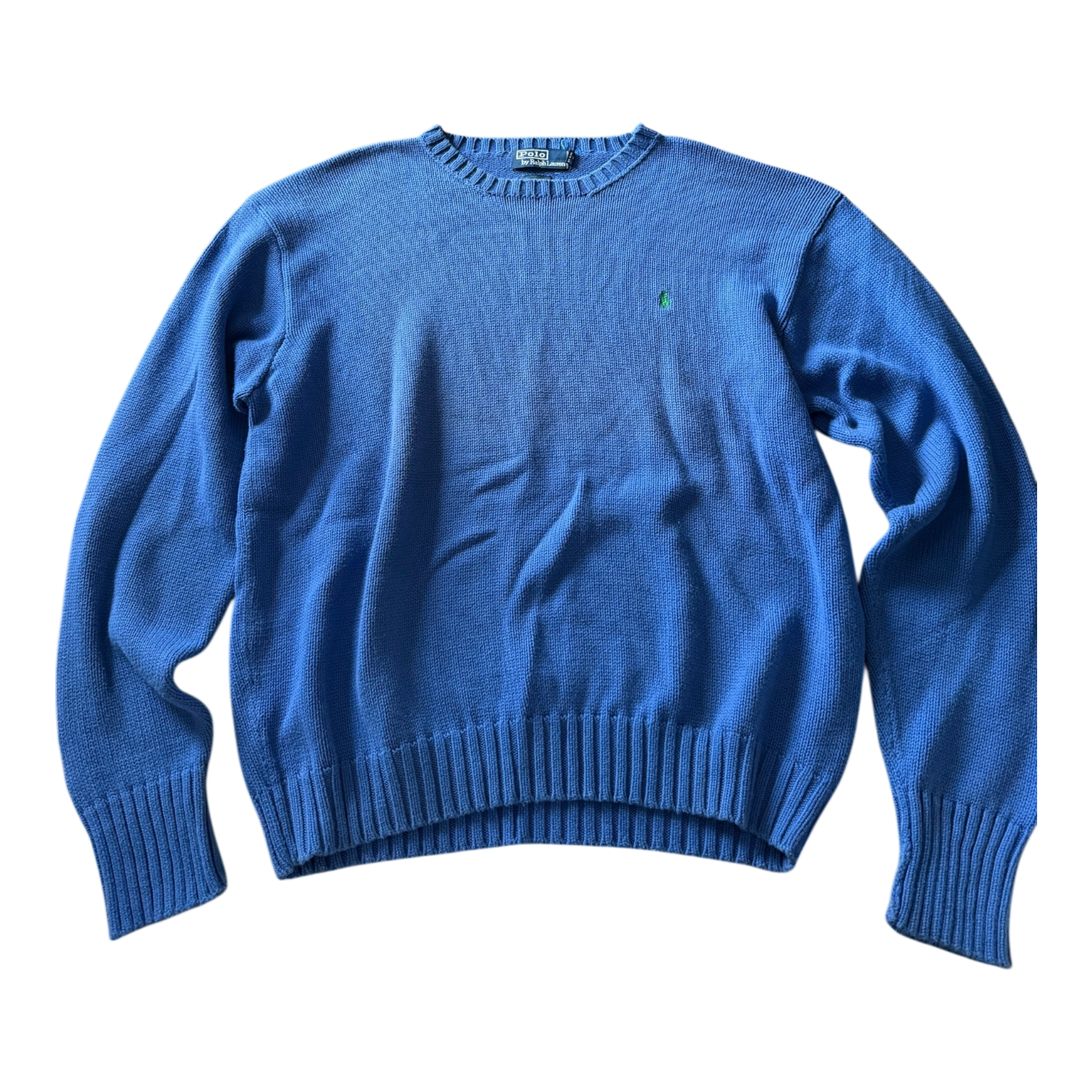 Pull Ralph Lauren Bleu Logo Vert (XL)