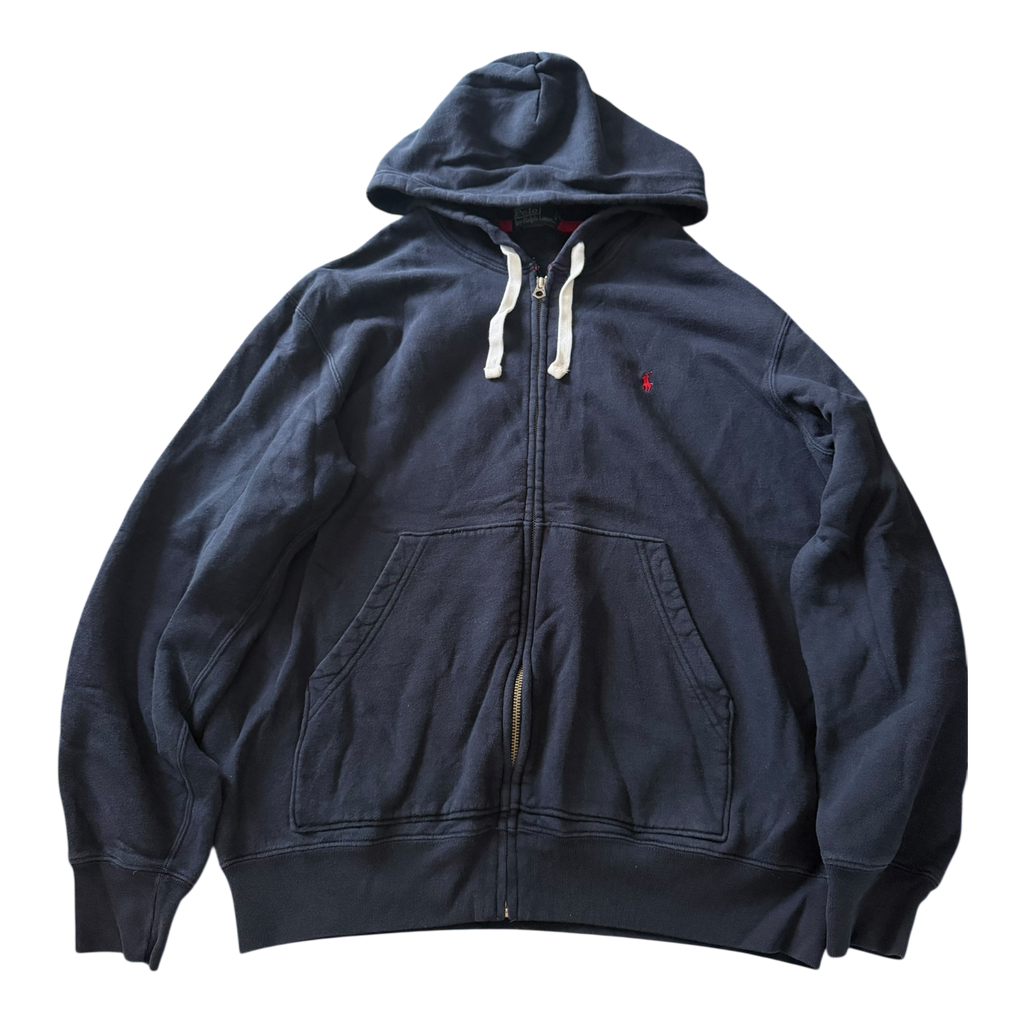 Hoodie Ralph Lauren Zippé Bleu Marine (L)