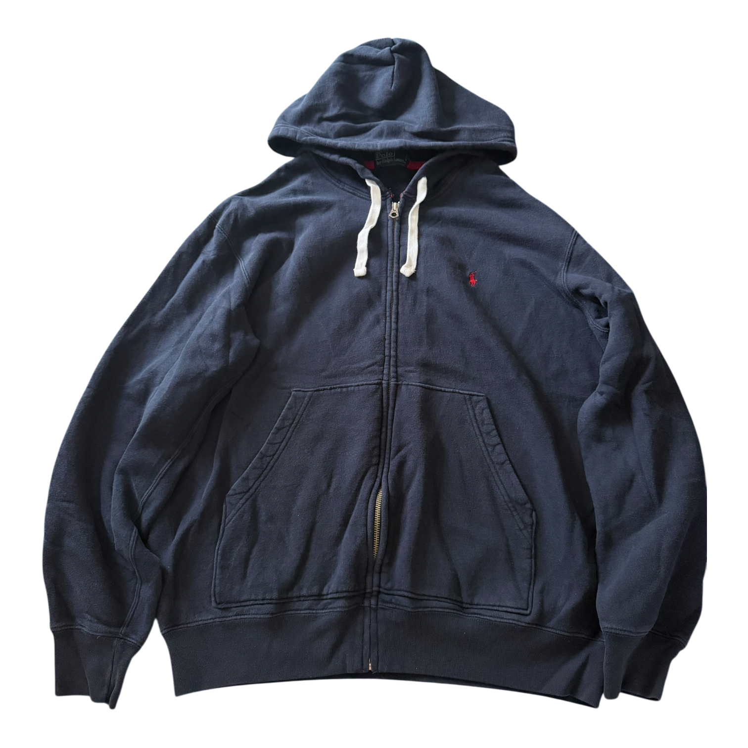 Hoodie Ralph Lauren Zippé Bleu Marine (L)
