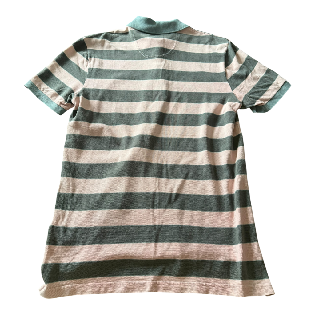 Polo Lacoste Rayé Rose/Kaki Gris (L)