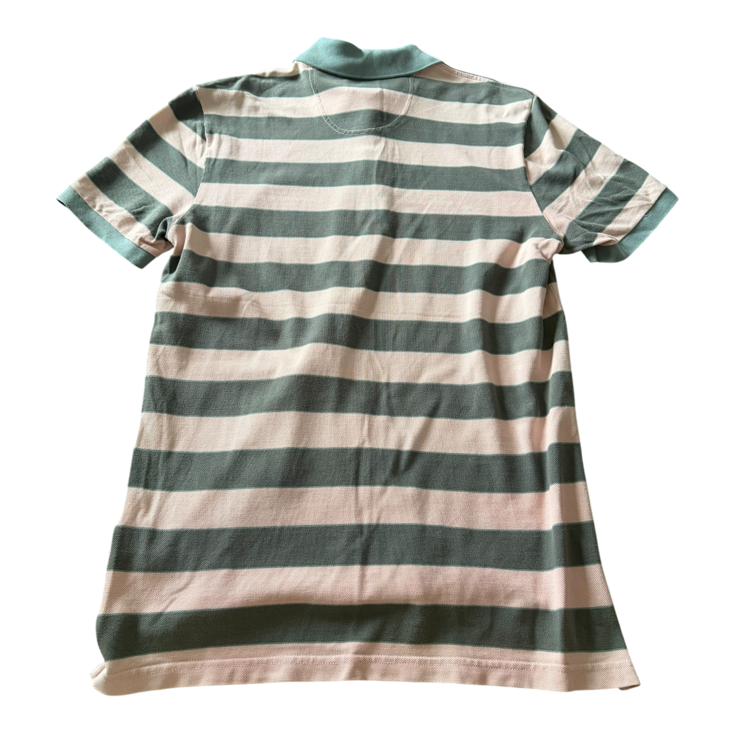 Polo Lacoste Rayé Rose/Kaki Gris (L)