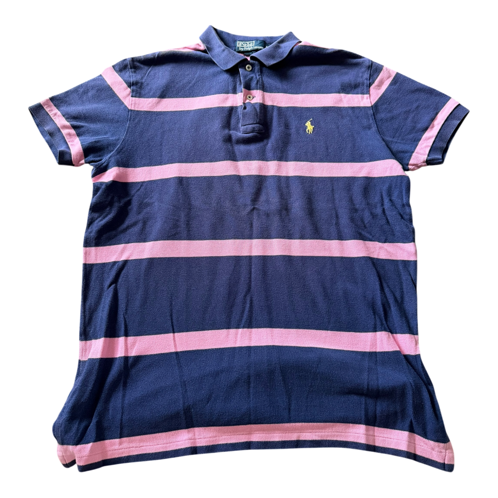 Polo Ralph Lauren Rayé Bleu/Rose (M)